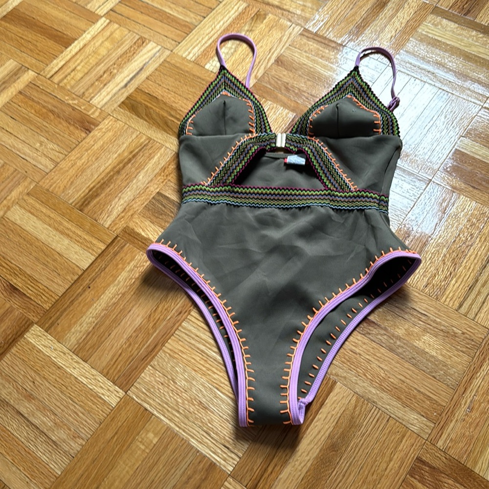 River Island ASOS cutout swimsuit